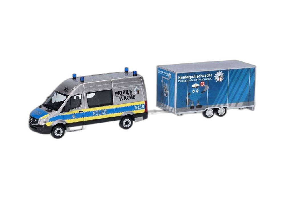 Polizei Bayern Schwaben Nord Mercedes/ Herpa 1/87  ひな形 ミニカー 車-乗り物のおもちゃ