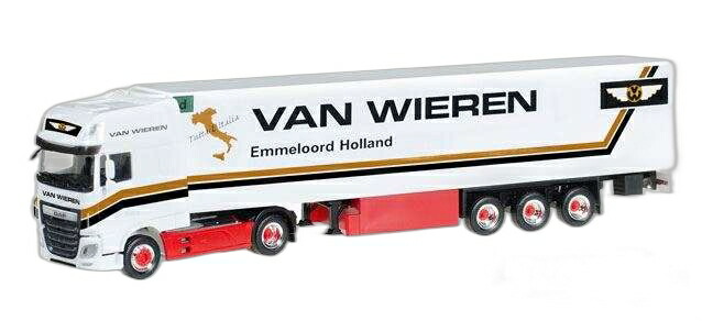Van Wieren DAF XF SSC Euro 6 冷蔵車/ Herpa 1/87  ひな形 ミニカー ミニカー・トイカー-車