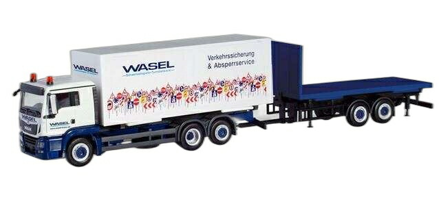 Wasel Krane MAN TGS XL スワップボディ トラック/ Herpa 1/87 模型 ミニカー