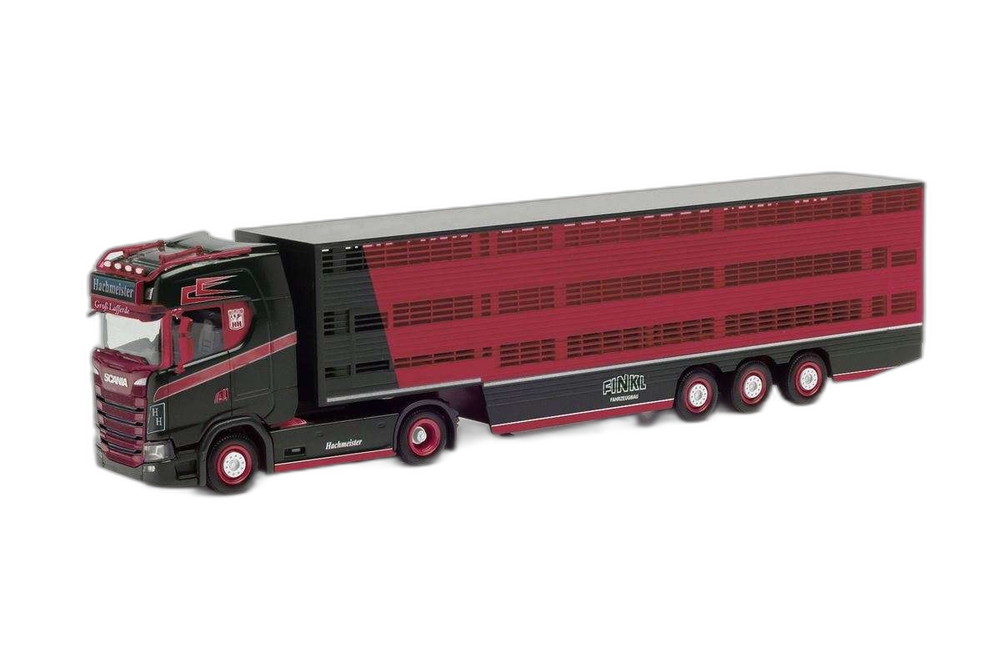 Hachmeister Scania CS20HD 家畜輸送トラック/ Herpa 1/87 模型 ミニカー