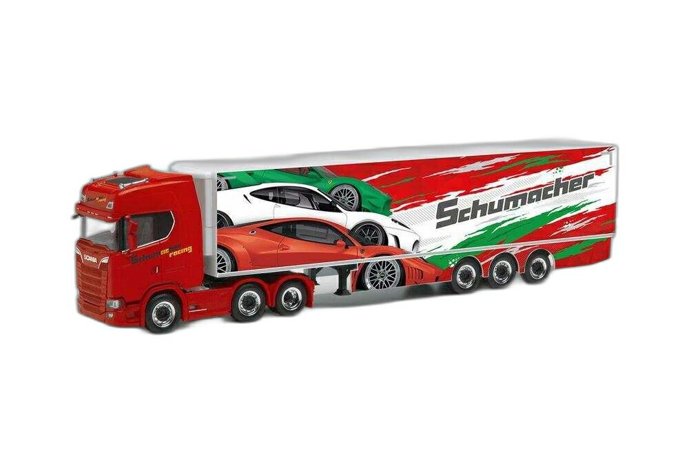 Schumacher Wurselen Scania CS20固定ディスク/ Herpa 1/87  ひな形 ミニカー 乗り物のおもちゃ-ミニカー・トイカー