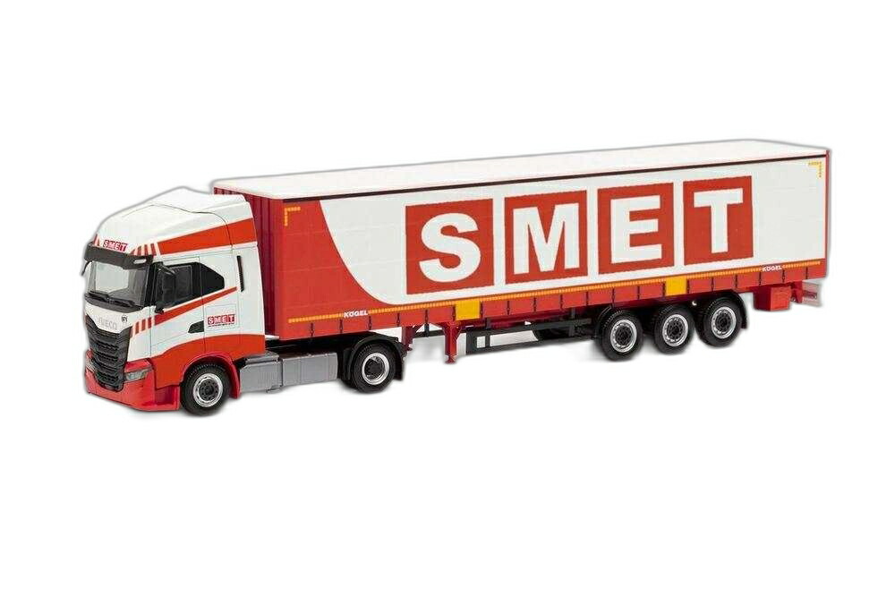 SMET Iveco S Way ローライナー カーテン/ Herpa 1/87 模型 ミニカー