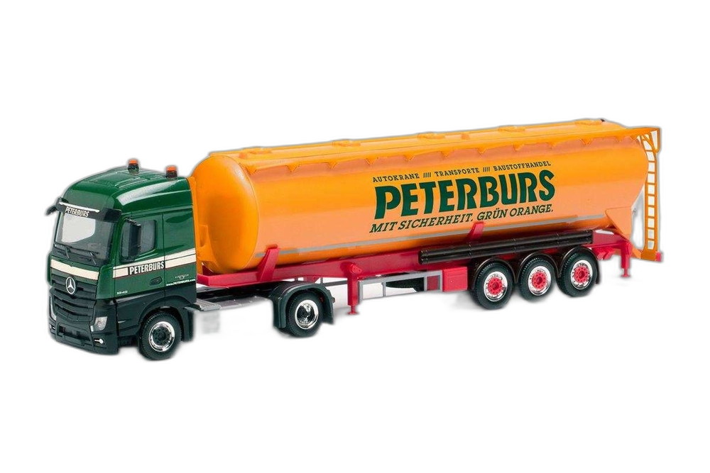 Peterburs Mercedes Benz Actros/ Herpa 1/87 模型 ミニカー