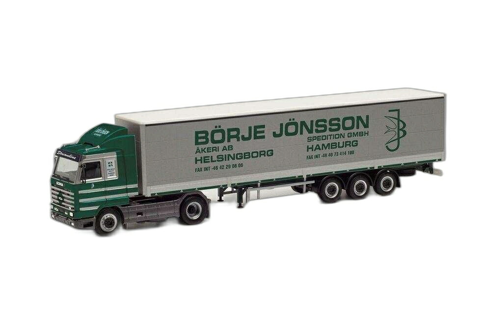 Borje Jonsson Scania 143 SL カーテン/ Herpa 1/87 模型 ミニカー