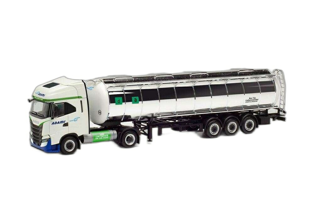 ADAMI Iveco S Way NP ボンネット貯蔵タンク/ Herpa 1/87  ひな形 ミニカー 乗り物のおもちゃ-おもちゃ-車