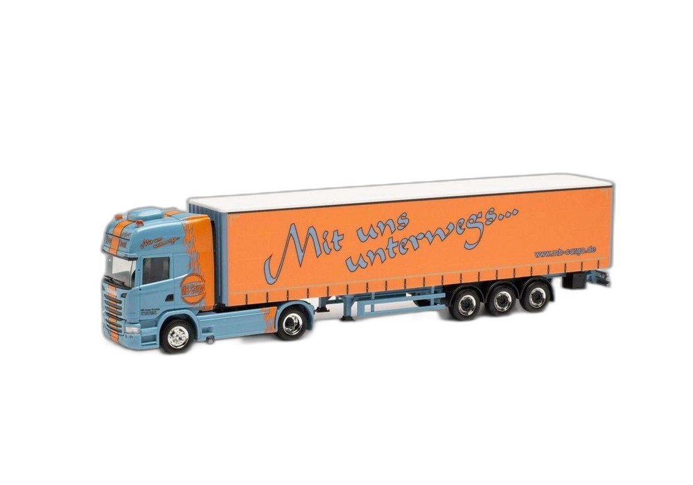 MB Cargo Scania R 13 Topline カーテン/ Herpa 1/87 模型 ミニカー