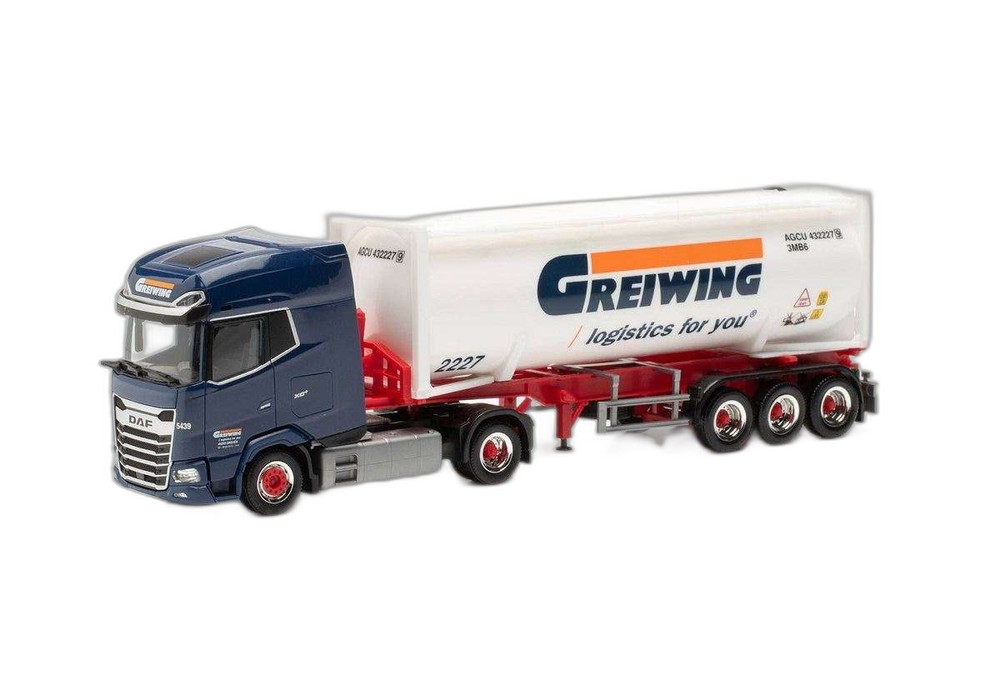 Grewing DAF XG+ サイロ セミトレーラー 315821/ Herpa 1/87 模型 ミニカー