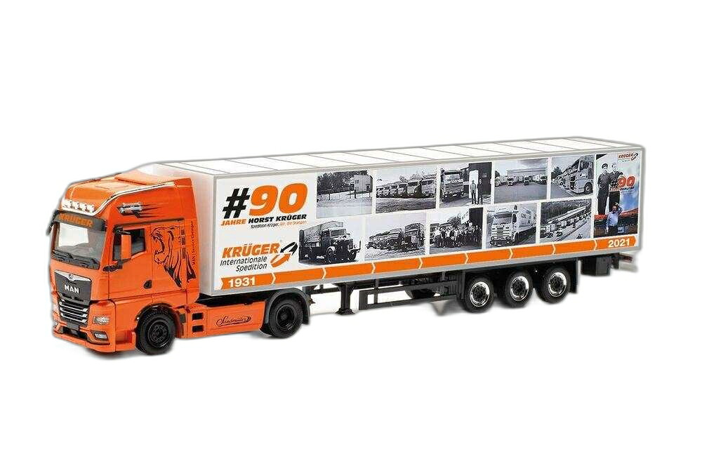 Horst Kruger Gottingen MAN TGX GX ボックス/ Herpa 1/87 模型 ミニカー