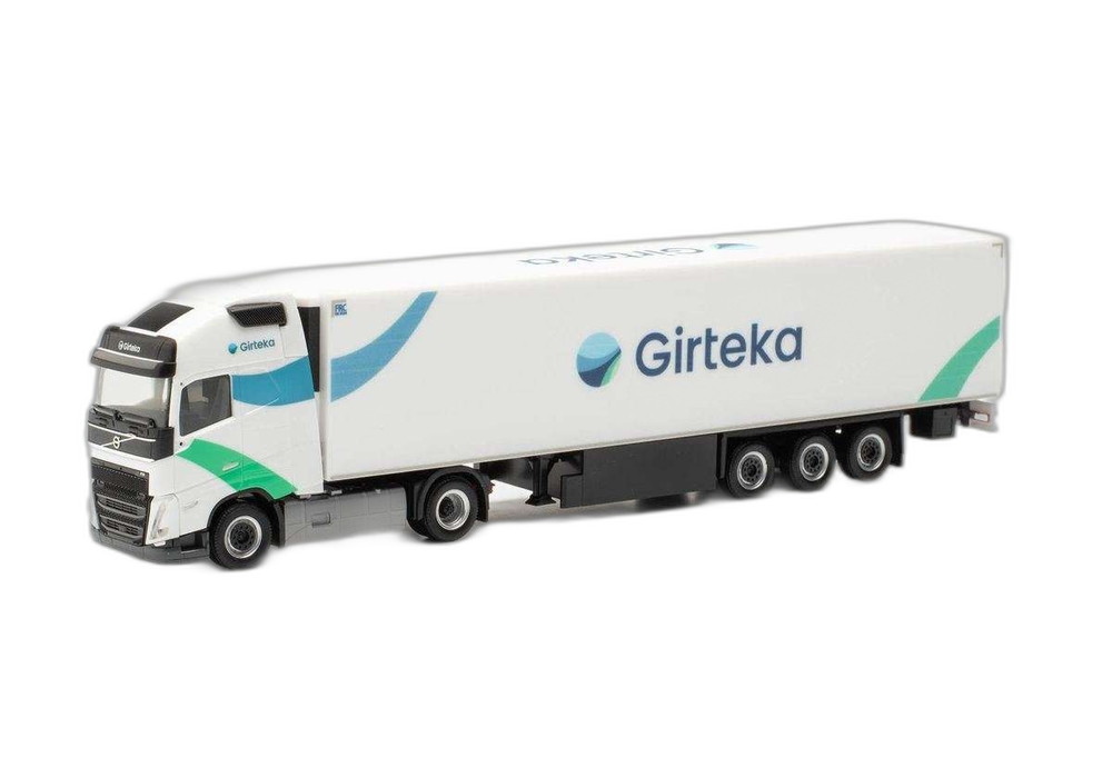Girteka Volvo FH Globetrotter XL リーファー/ Herpa 1/87 模型 ミニカー
