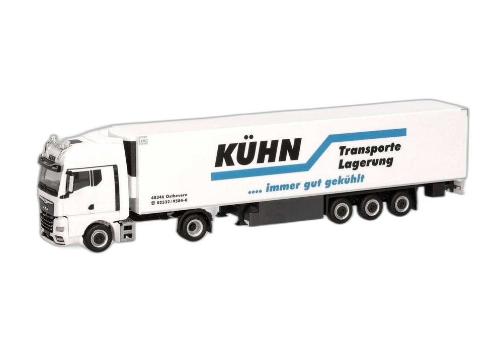 Kuhn Kuhltransporte MAN TGX GX 冷蔵車/ Herpa 1/87 模型 ミニカー