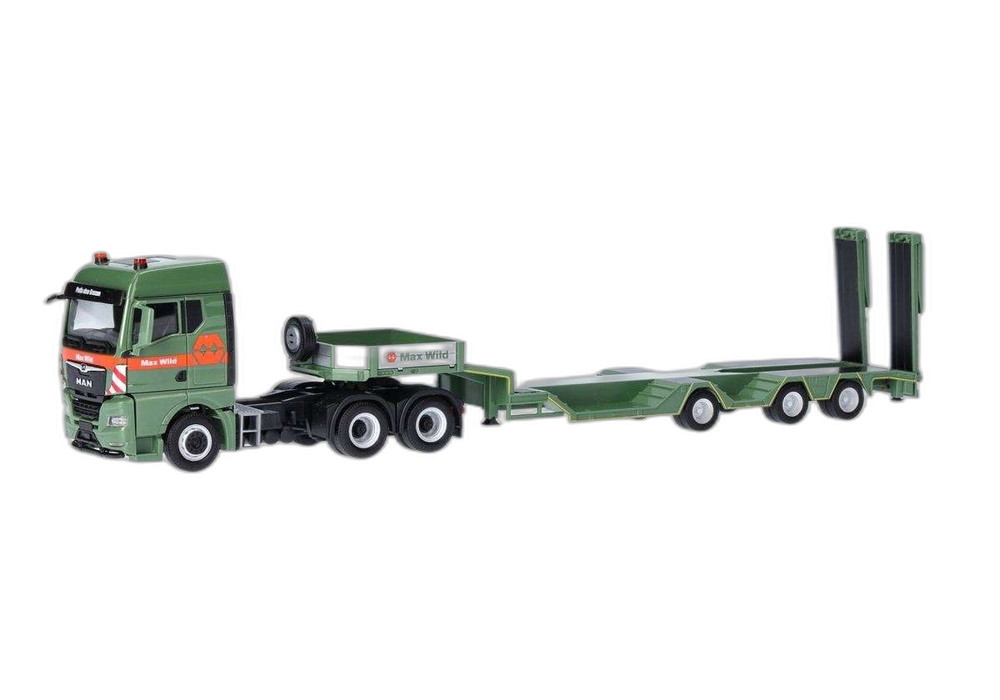 Max Wild MAN TGX GM オールラウンダー ローローダー/ Herpa 1/87 模型 ミニカー
