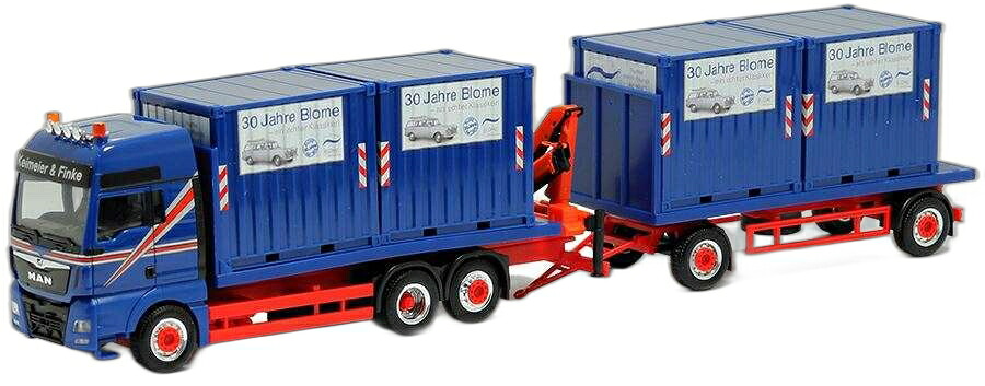 Blome SLH MAN TGX XXL 平台トレーラー/ Herpa 1/87 模型 ミニカー|ラストホビー