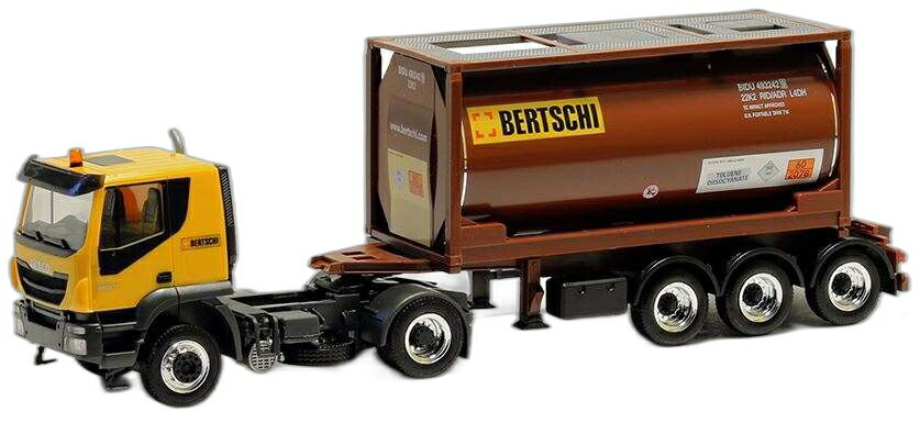 Bertschi Iveco Stralis 20フィート 貯蔵タンク入れもの/ Herpa 1/87  ひな形 ミニカー 車-おもちゃ-乗り物のおもちゃ