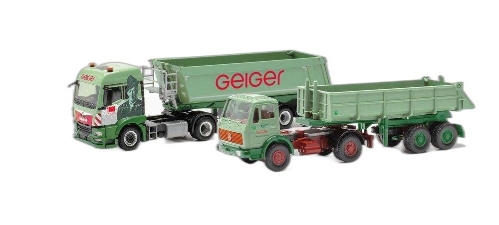 Geiger MAN TGS TM Schmitz ラウンドボディ/ Herpa 1/87 模型 ミニカー