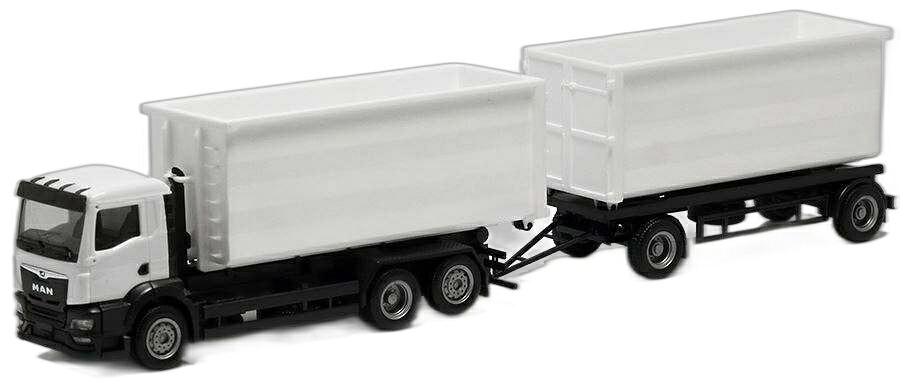 MAN TGS NN U-Boxx ロールオフトラフ/ Herpa 1/87  ひな形 ミニカー おもちゃ-ミニカー・トイカー-乗り物のおもちゃ