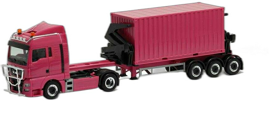 MAN TGX XLX Hammar サイドローダー 20ft/ Herpa 1/87 模型 ミニカー