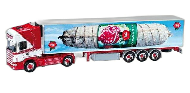 Huber AG Scania 164 TL ユーロ 冷蔵車/ Herpa 1/87 模型 ミニカー