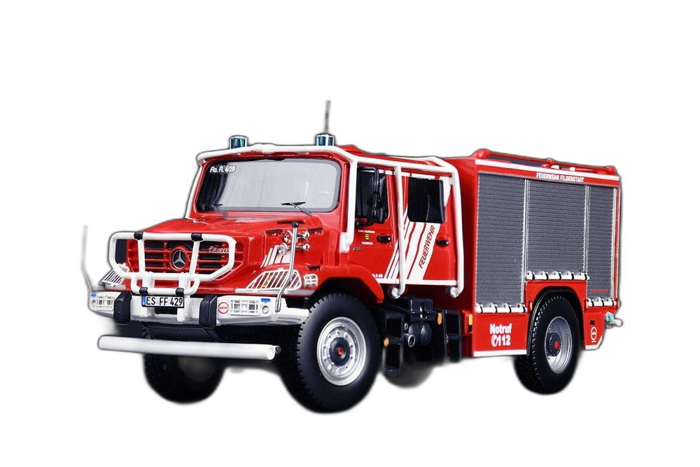 Feuerwehr Filderstadt Mercedes Benz Zetros/ IMC 1/50 建設機械模型 ミニカー