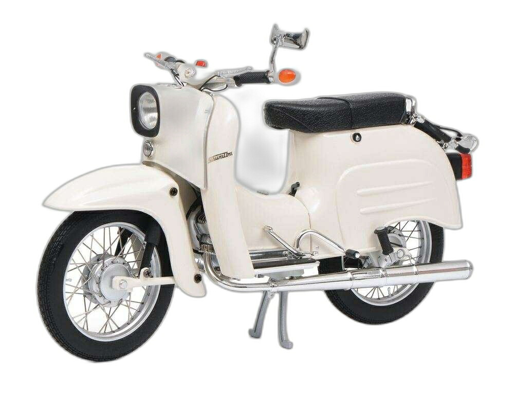 Simson Schwalbe 白いこと 450091000/ Schuco 1/5  ひな形 ミニカー