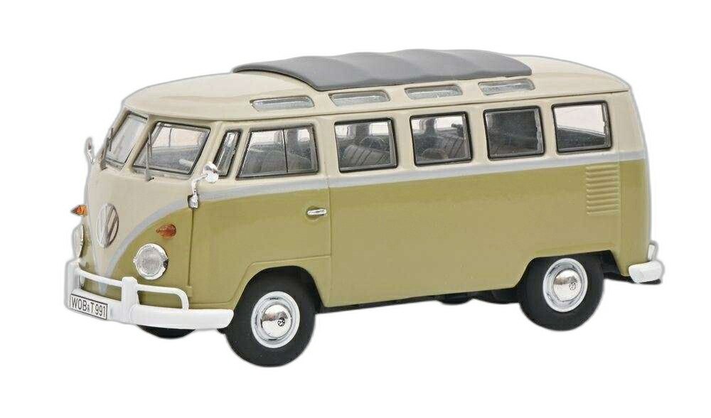 Volkswagen T1b Samba グリーン グレー 450359200/ Schuco 1/43 模型 ミニカー