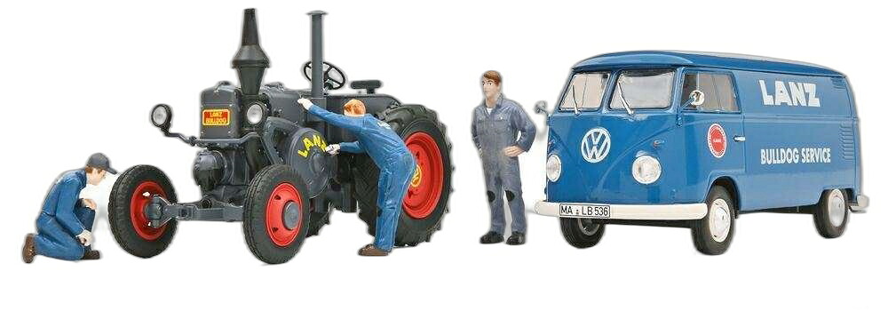 セット Lanz サービス 450785900/ Schuco 1/32 模型 ミニカー|ラストホビー