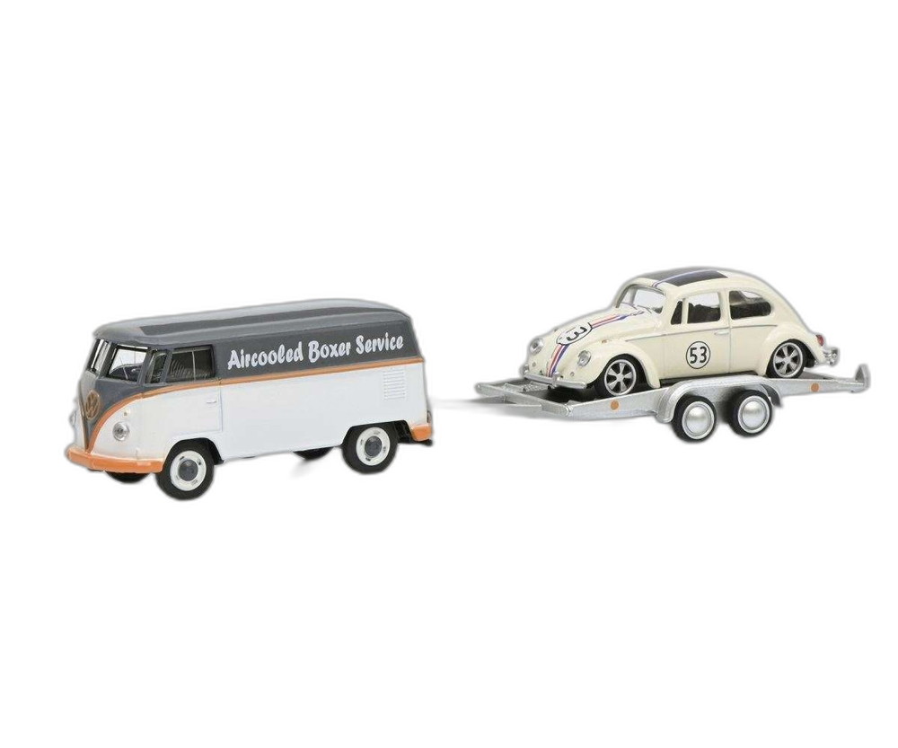 Volkswagen T1 with Kafer エアクールド/ Schuco 1/64  ひな形 ミニカー ミニカー・トイカー-車