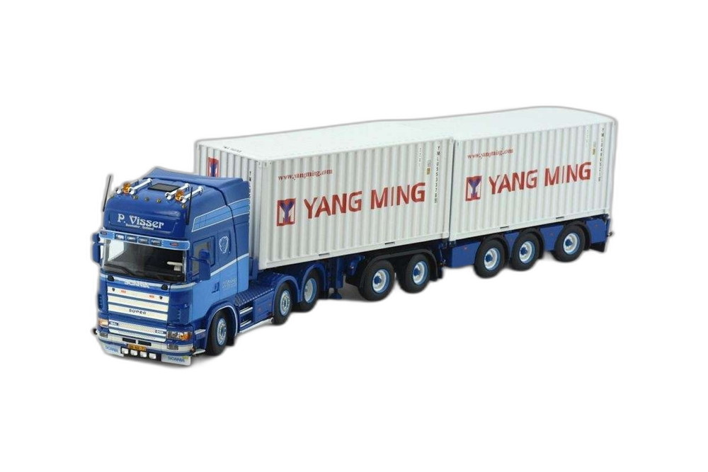 P. Visser Scania 164 580 20ft コンテナ/ Tekno 1/50 建設機械模型 ミニカー｜ラストホビー