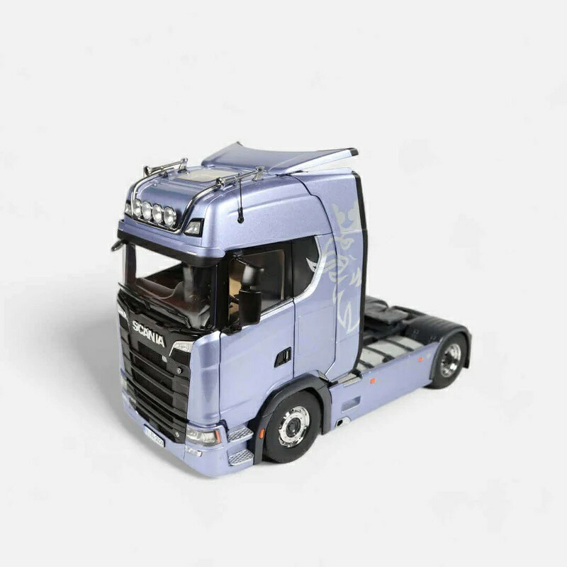 Scaniaスカニア 730S V8 4x2 Fictionblueフィクションブルー Vabisロゴ / NZG 1/18 建設機械 ミニカー 模型