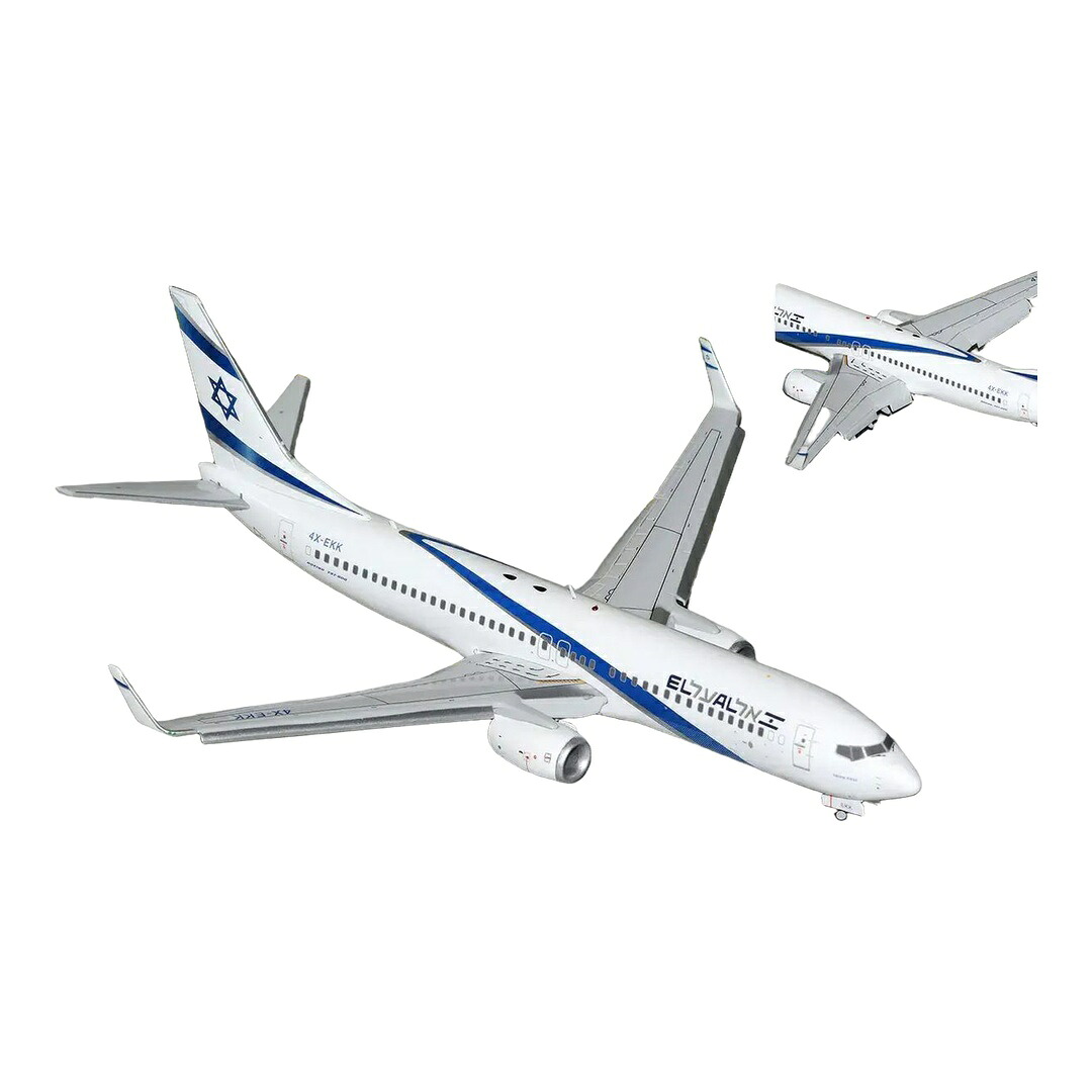 エルアル航空 El Al Israel Airlines ボーイング 737-800 4X-EKK フラップダウン仕様 / GeminiJets 1/200 飛行機模型 旅客機｜ラストホビー 29,082円