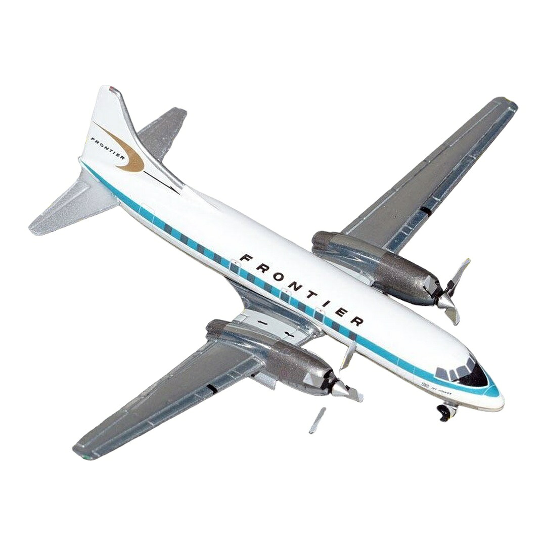 フロンティア航空 Frontier Airlines コンベア CV-580 1960年代塗装 N731117 / Gemini 1/400 飛行機模型 旅客機|ラストホビー