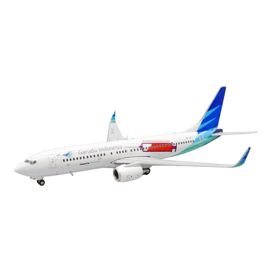 ガルーダ・インドネシア航空 Garuda Indonesia ボーイング 737-800 SukseskanVaksinasi 特別塗装 PK-GFT / JC Wings 1/400 飛行機模型 旅客機｜ラストホビー