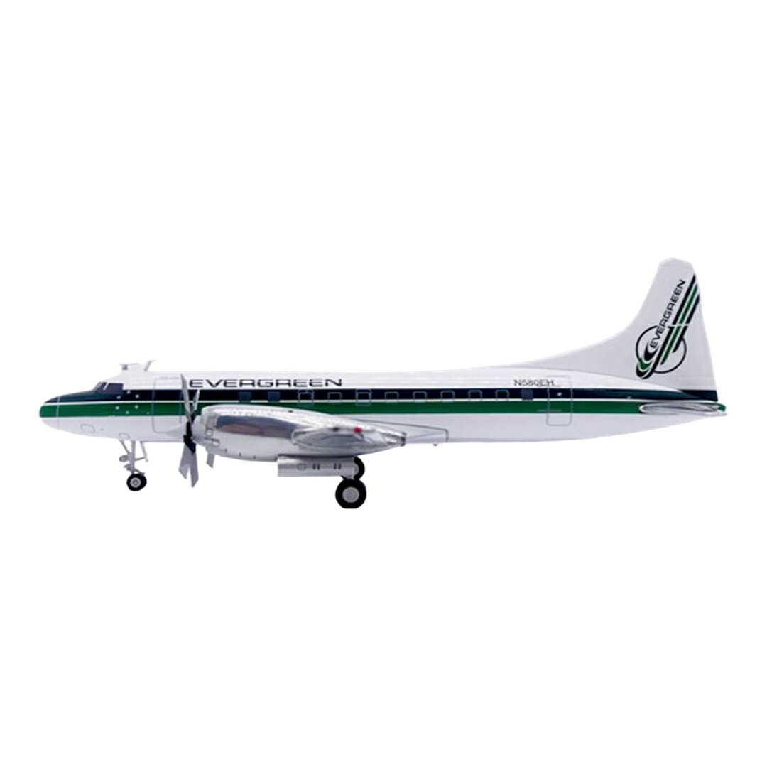 エバーグリーン・インターナショナル Evergreen International コンベア CV-580F N580EH / JC Wings 1/200 飛行機模型 旅客機｜ラストホビー