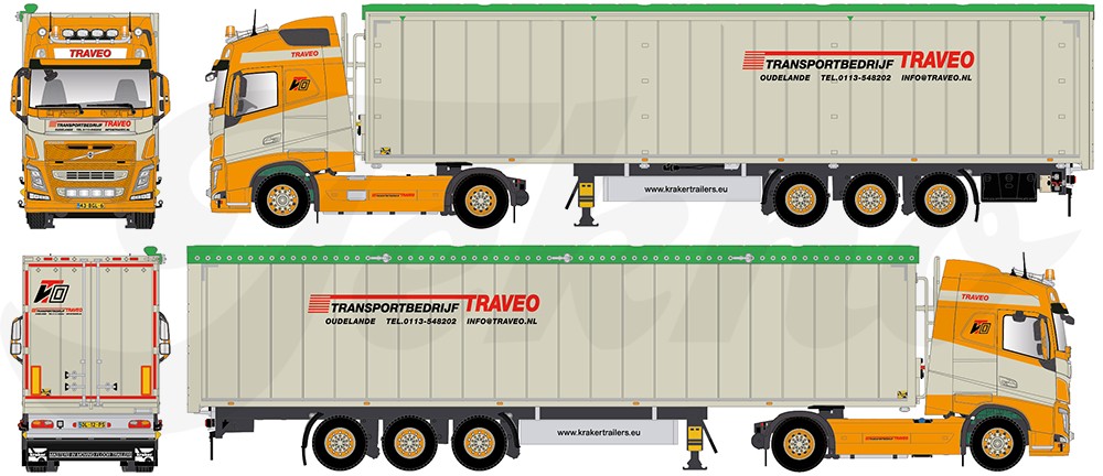 予約 17年6 8月以降発売予定traveo Volvo Fh04 Globetrotter With Cargo フロアトレーラー Teknoテクノ 建設機械模型 工事車両 1 50 ミニチュア Monitor Systems Com