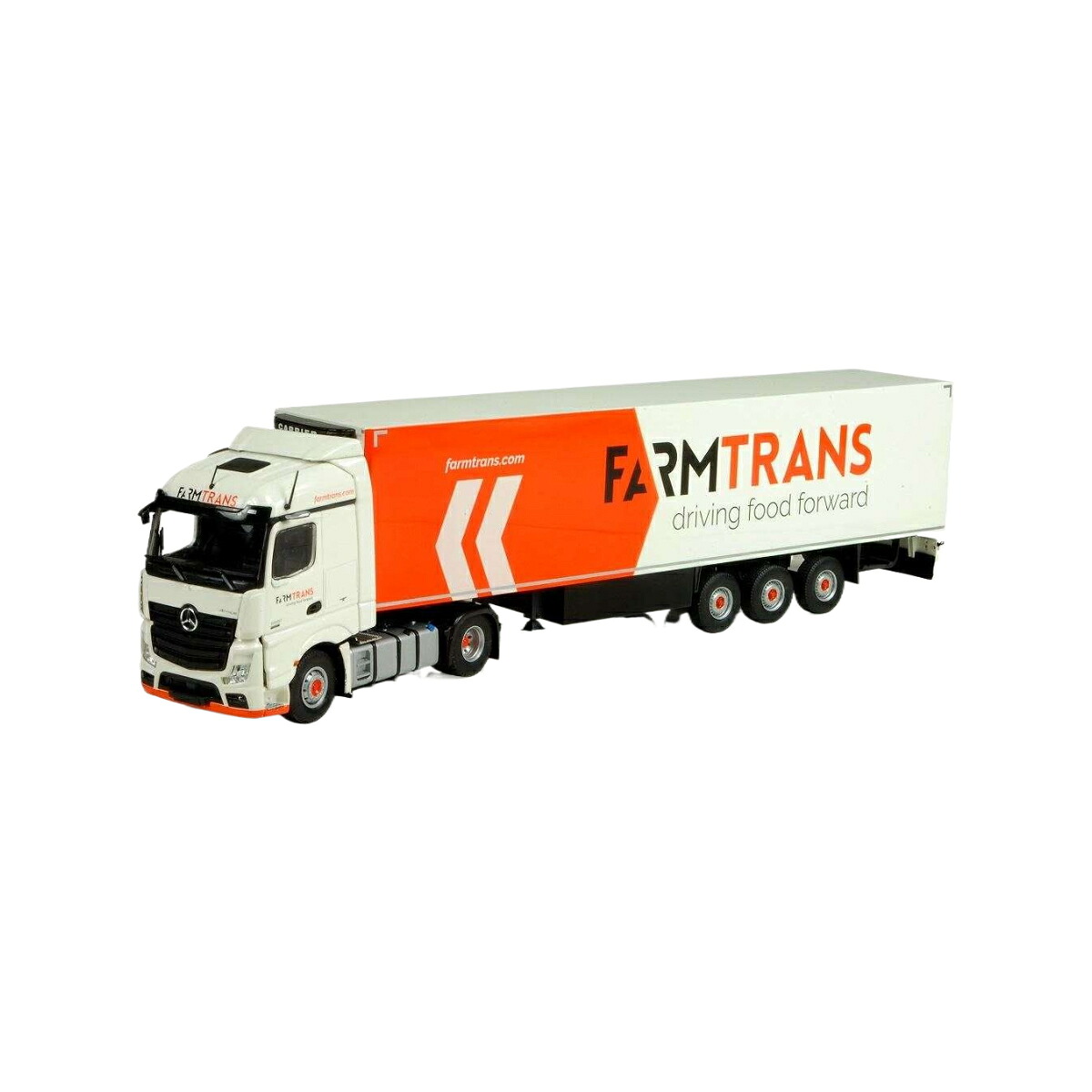 Tekno Farm Trans Mercedes Benz Actros Streamspace ミラーカム Zamac 冷蔵トレーラー 75691 コンテナ1/50 建設機械模型 工事車両 28,564円