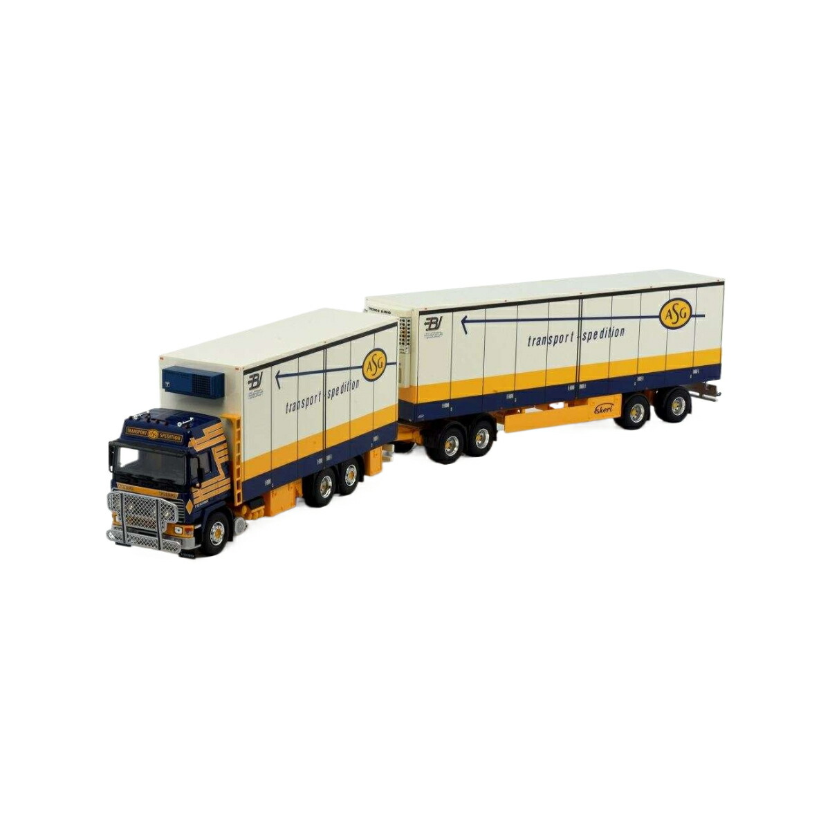 Tekno ASG Uppman Volvo F12 グローブトロッター モーターワーゲン スウェーデン王国トレーラ 75715 貨物自動車1/50 組み上げる機械類ひな形 工事鉄道車両