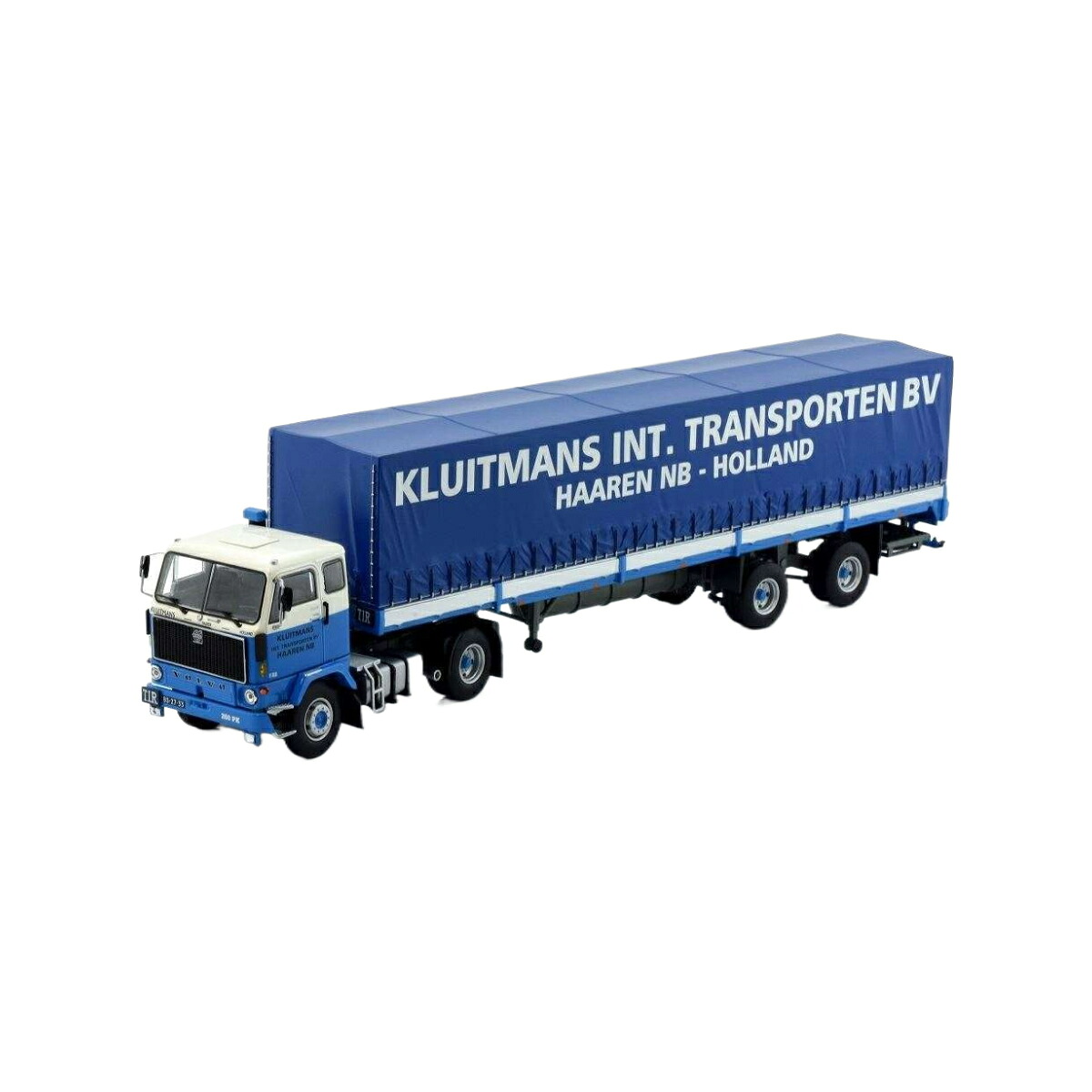 Tekno Kluitmans Volvo F89 カーテンサイドトレーラー 76313 トラック1/50 建設機械模型 工事車両|ラストホビー