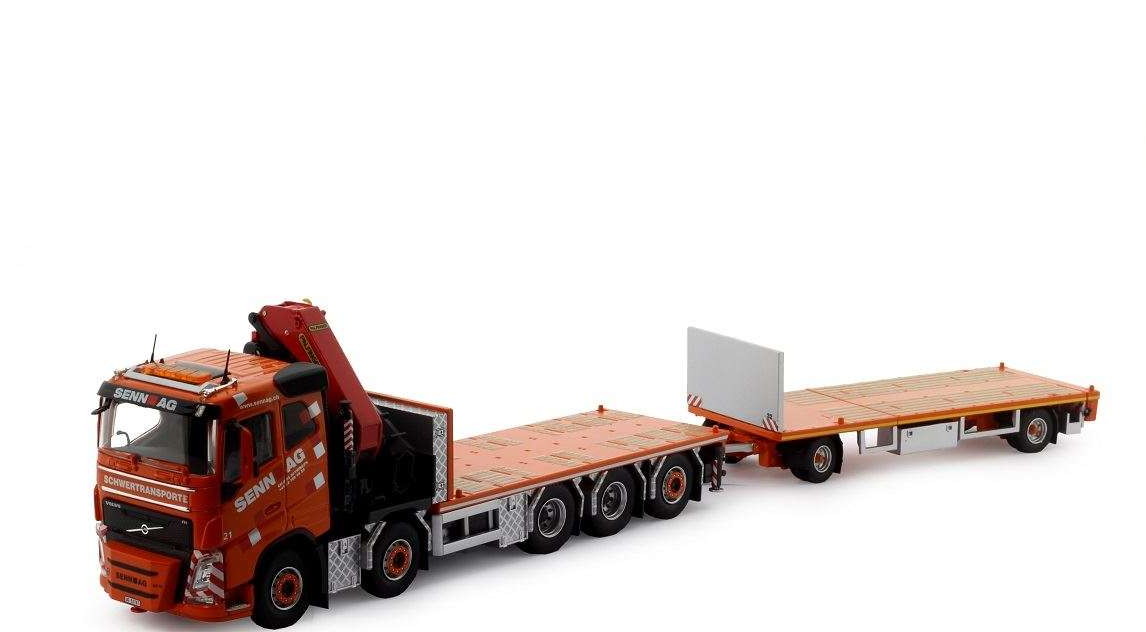Senn AG Volvo FH04 10x4 combi with crane 82183  /Tekno 1/50 組み上げる機械類ひな形
