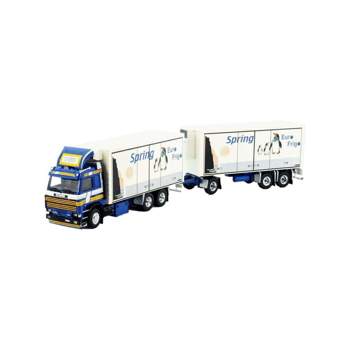 【楽天市場】Tekno Spring RHT Scania 143-500 冷蔵トラックトレーラー 82472 トラック1/50 建設機械模型 ...