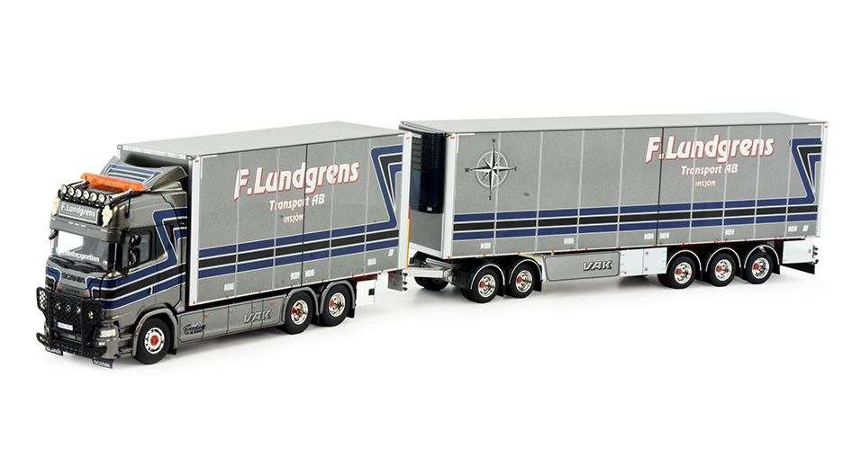 Lundgrens Scania Next Gen S-Serie box combi 83378 トレーラ 貨物自動車 /Tekno 1/50 組み上げる機械類ひな形