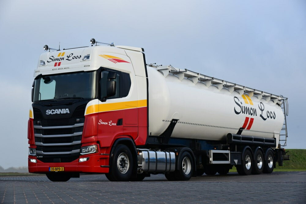 Loos Simon Scania Next Gen S Serie Highline Met Silo Oplegger Tekno