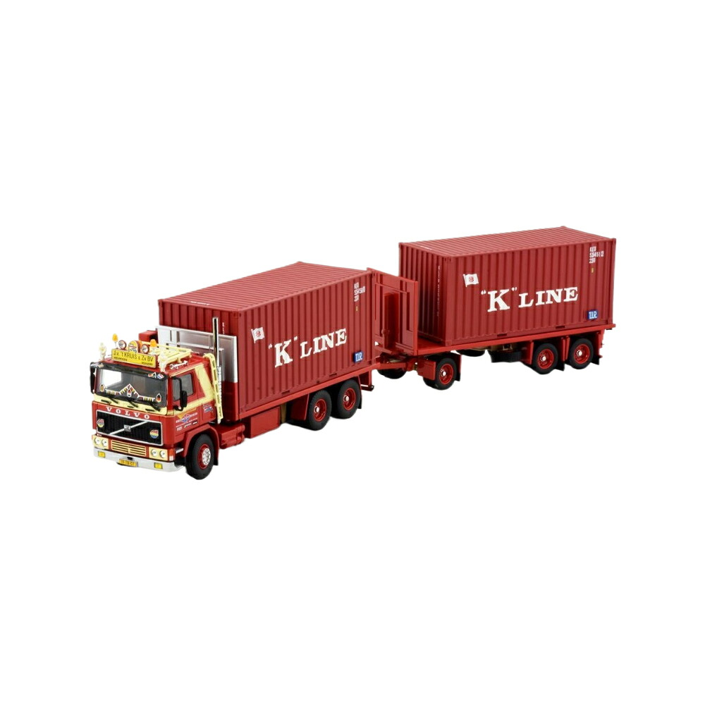 Van´t Kruis Volvo F12 Container トラック / TEKNO 1/50 建設機械模型 工事車両|ラストホビー