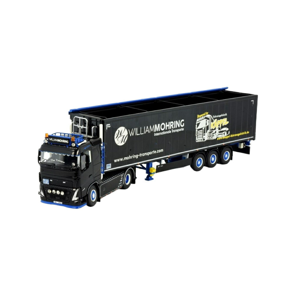VOLVO FH16 トレーラー付きミニカー TG Maisto 1:64 Volvo FH16 750 Excavator Trailer Truck Model