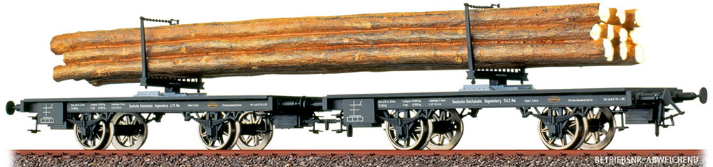 Brawa  47725 K.W.St.E. DC ログカー Hmz H0ゲージ    鉄道模型 外国