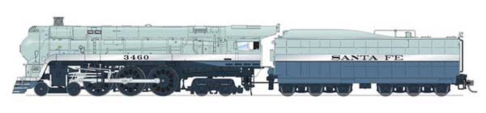 サンタフェ #3460 ハドソン型蒸気機関車 DC 1941年仕様/Broadway Limited HOゲージ    鉄道模型 外国