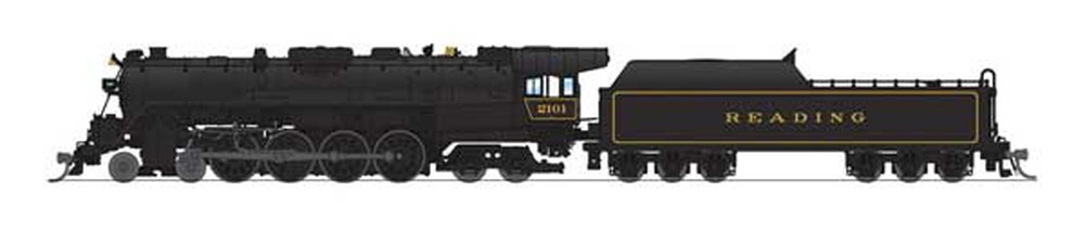リーディング鉄道 #2101 蒸気機関車 サウンド・DCC搭載黒色仕様/Broadway Limited Nゲージ    鉄道模型 外国