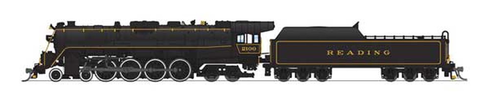 リーディング鉄道 #2124 蒸気機関車 サウンド・DCC搭載アイアンホースラムブル仕様 黒色/Broadway Limited Nゲージ    鉄道模型 外国