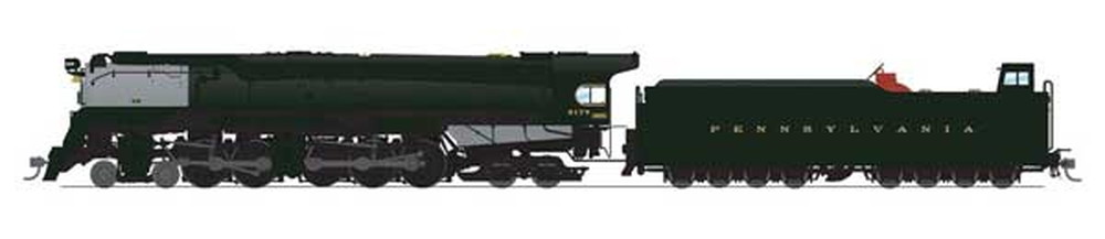 PRR #6182 デュプレックス型蒸気機関車 サウンド・DCC搭載黒・グラファイト・トスカン/Broadway Limited HOゲージ    鉄道模型 外国