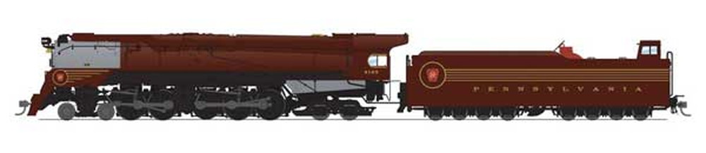 PRR #6195 デュプレックス型蒸気機関車 サウンド・DCC搭載幻想塗装 トスカン・グラファイト/Broadway Limited HOゲージ    鉄道模型 外国
