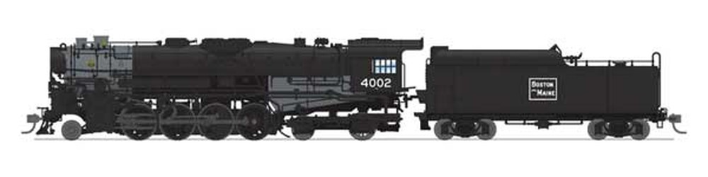 ボストン&メーン #4007 バークシャー型蒸気機関車 サウンド・DCC・煙発生機能付き 黒・グラファイト/Broadway Limited HOゲージ    鉄道模型 外国