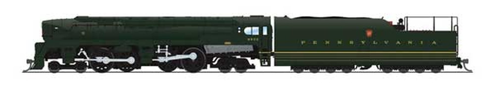 PRR #5536 デュプレックス型蒸気機関車 サウンド・DCC搭載黒・ゴールド・グラファイト/Broadway Limited Nゲージ    鉄道模型 外国